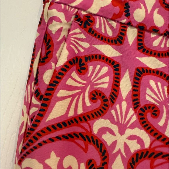 Rachel Zoe Red and Cream Patterned Pants - Picture 2 of 7